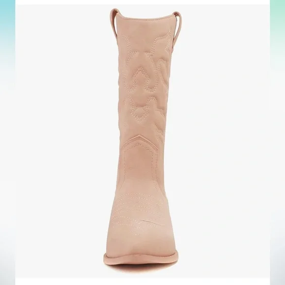 Soda Western Cowboy Pointed Toe 💖🤠 Knee High Pull On Tabs Boots - Picture 5 of 7